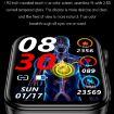 E500 1.83" HD Smart Watch with ECG & Blood Sugar Monitor (Red) - 4