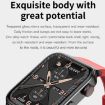 E500 1.83" HD Smart Watch with ECG & Blood Sugar Monitor (Red) - 5