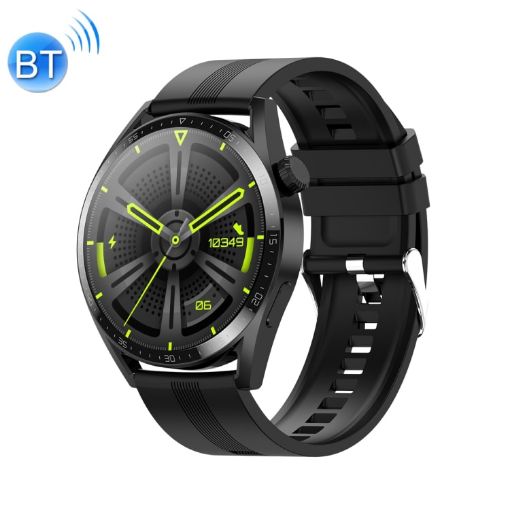 Ochstin 5HK3 Plus 1.36" Bluetooth Smart Watch, Black Silicone Strap - 1