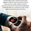 Ochstin 5HK8 Pro Round Screen Smart Watch, Black Leather Strap - 5