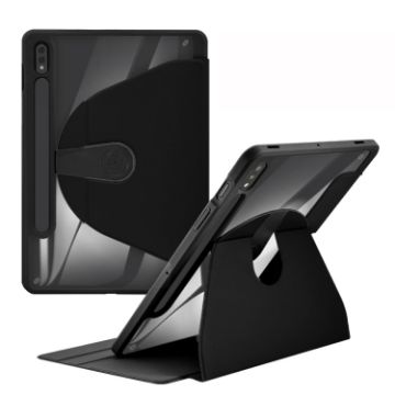 Samsung Galaxy Tab A8 10.5 2021 360 Rotation Leather Case, Black - 1