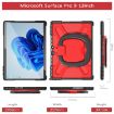 Red Shockproof Rotatable Kickstand Case for Surface Pro 9/10/11 - 2