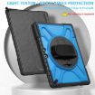Surface Pro 9/10/11 Blue Shockproof Rotatable Case with Kickstand - 2