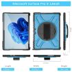 Surface Pro 9/10/11 Blue Shockproof Rotatable Case with Kickstand - 3