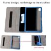 TCL Tab Pro 5G Blue Leather Flower Embossed Tablet Case Holder - 5