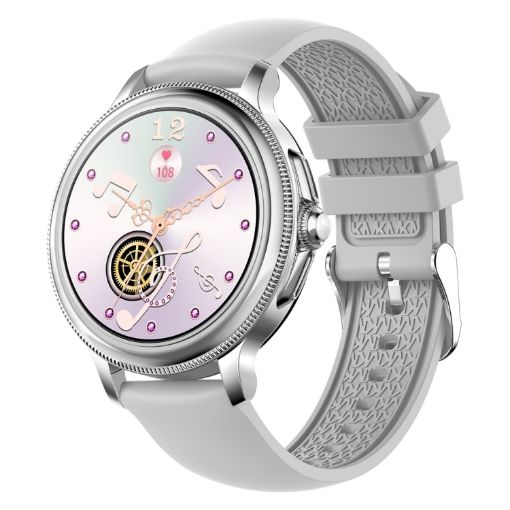 CF96 1.2" Waterproof Silver Smart Band with Heart Rate/BP Monitoring - 1