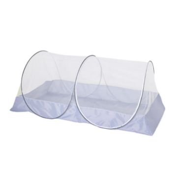 Portable Mosquito Net Tent, No Installation Needed, White Mesh - 1