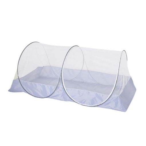 Portable Mosquito Net Tent, No Installation Needed, White Mesh - 1