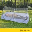 Portable Mosquito Net Tent, No Installation Needed, White Mesh - 3