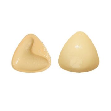 Silicone Double-Sided Triangle Breast Pads, S/A, White Skin, Orange Box - 1