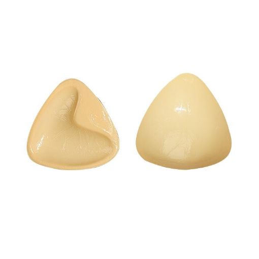 Silicone Double-Sided Triangle Breast Pads, S/A, White Skin, Orange Box - 1