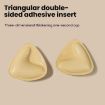 Silicone Double-Sided Triangle Breast Pads, S/A, White Skin, Orange Box - 5