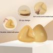 Double-Sided Silicone Triangle Breast Pads, M/B, Brown Skin, Orange Box - 4
