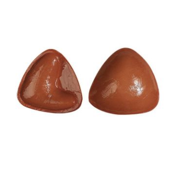 Double-Sided Silicone Breast Pads, L/C, Brown Skin, Orange Box - 1