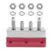 Red 600A Copper Busbar Terminal, Heavy Duty 4 Stud for RV Yacht - 4