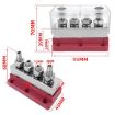 Red 600A Copper Busbar Terminal, Heavy Duty 4 Stud for RV Yacht - 6