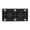 Black 600A RV Yacht Heavy Duty Copper Busbar Terminal 4 Stud Bolt - 4