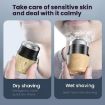 Wood Grain Rechargeable Men's Shaver, 6 Blades, Waterproof, 2207 - 3