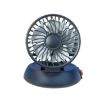 White USB Car Fan: Single-head, 3-Speed, High-wind, Foldable 5V - 1