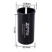 ZTTO Bicycle Seat Post Conversion Sleeve 31.6-33.9mm Black 2pcs - 2