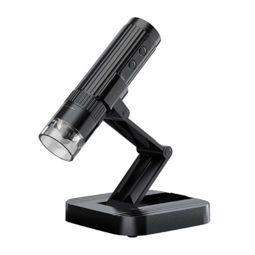 200W Pixel 1000X HD Wireless Microscope with Holder (Black) - 1