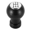 Suzuki Car 5-Speed Gear Shift Knob Bright Cover Black Letters - 1