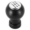 Suzuki Car 5-Speed Gear Shift Knob Bright Cover Black Letters - 2