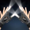 LED Light Gloves for Night Riding and Car Repair, Black, Both Hands - 2