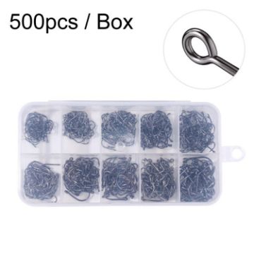 HENGJIA FH032 500pcs Fishing Hooks 3-12# With Ring - 1
