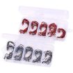 HENGJIA FH013 Red Cranked Stripers Fishing Hook Set 50pcs/Box - 2