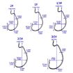 HENGJIA FH013 Red Cranked Stripers Fishing Hook Set 50pcs/Box - 3