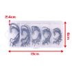 HENGJIA FH013 Red Cranked Stripers Fishing Hook Set 50pcs/Box - 4