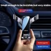 Leeioo Gravity Air Vent Clip Mobile Phone Holder (Silver) - 4