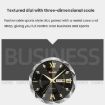 SKMEI Men's Quartz Watch, Diamond Case, Silver Gold Strap, Waterproof - 5