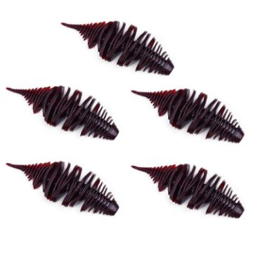 5pcs PROBEROS DW6122 Threaded Pin Tail Lure Bionic Fake Bait - 1