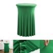 Premium Green Business Cocktail Stretch Table Cover 70x110cm - 1