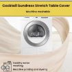 Premium Business Cocktail Bar Stretch Table Cover, 70x110cm - 6