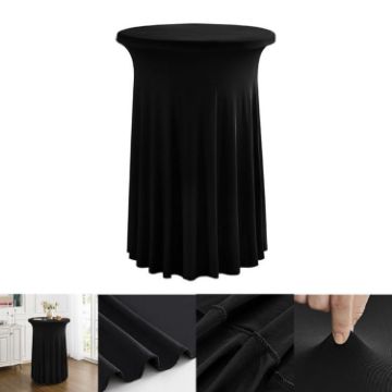 Premium Business Cocktail Bar Stretch Table Cover, 80x110cm - 1