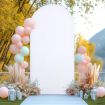 Green Arch Fabric Cover 120x50cm U Shape Stretch for Events - 2