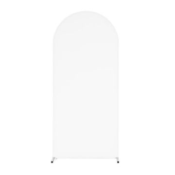 White 150x65cm U Shape Spandex Arch Fabric Cover for Events - 1