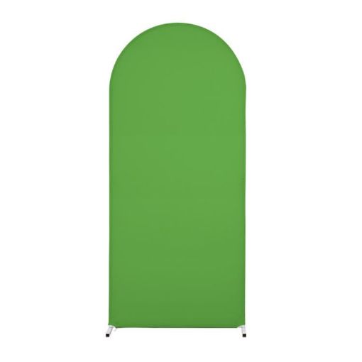 Green U Shape Spandex Stretch Backdrop Cover 180x80cm - 1