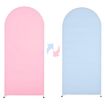 Pink+Blue 180x80cm U Shape Spandex Stretch Arch Fabric Cover - 1