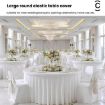 4FT Red Polyester Elastic Tablecloth Cover for Wedding & Party - 4