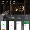 3D LED Wall Clock with APP Remote, Alarm, Date, Temp Display - 6