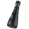 Universal Swivel Faucet Extender & Splash Guard (Black) - 1