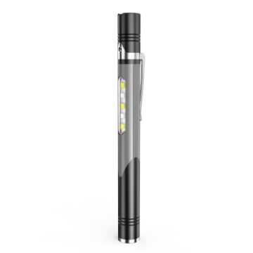 E-SMARTER B35 Rechargeable Gray Pen Flashlight Penlight - 1