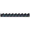 LEO 28318 Wall Mounted 9-Hole Fishing Rod Rack (Blue) - 1