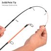 LEO 28307 58cm Curved Handle Flat Tip Ice Fishing Rod (Red) - 4