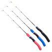 LEO 28307 58cm Blue Curved Handle Flat Tip Ice Fishing Rod - 2