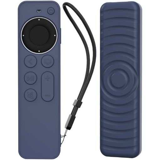 AhaStyle PT167 Blue Silicone Case for Apple TV Siri Remote 2/3 - 1